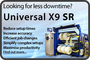 X9-SR-slitting rewinder button Short run automated slitter rewinder