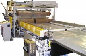 Liquid bag production line