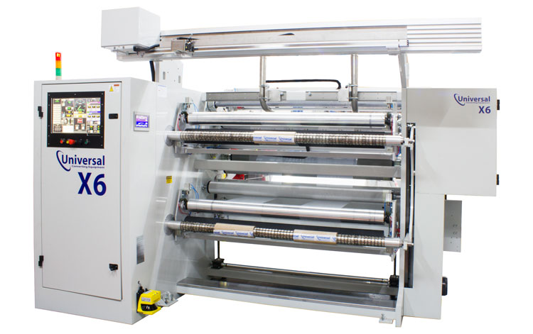 Universal-X6 Slitter mit Kernen