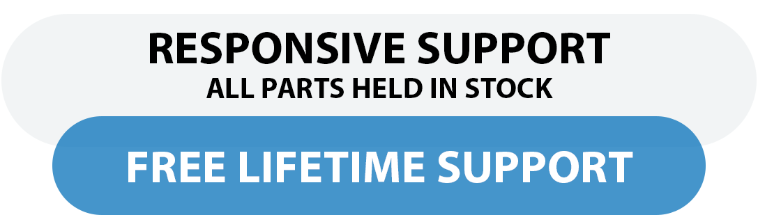 Responsive support, all parts held in stock